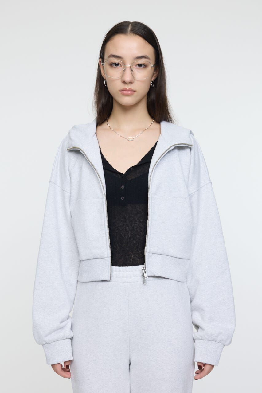 MOUSSY「SHORT ZIP UP フーディ」|パーカー|