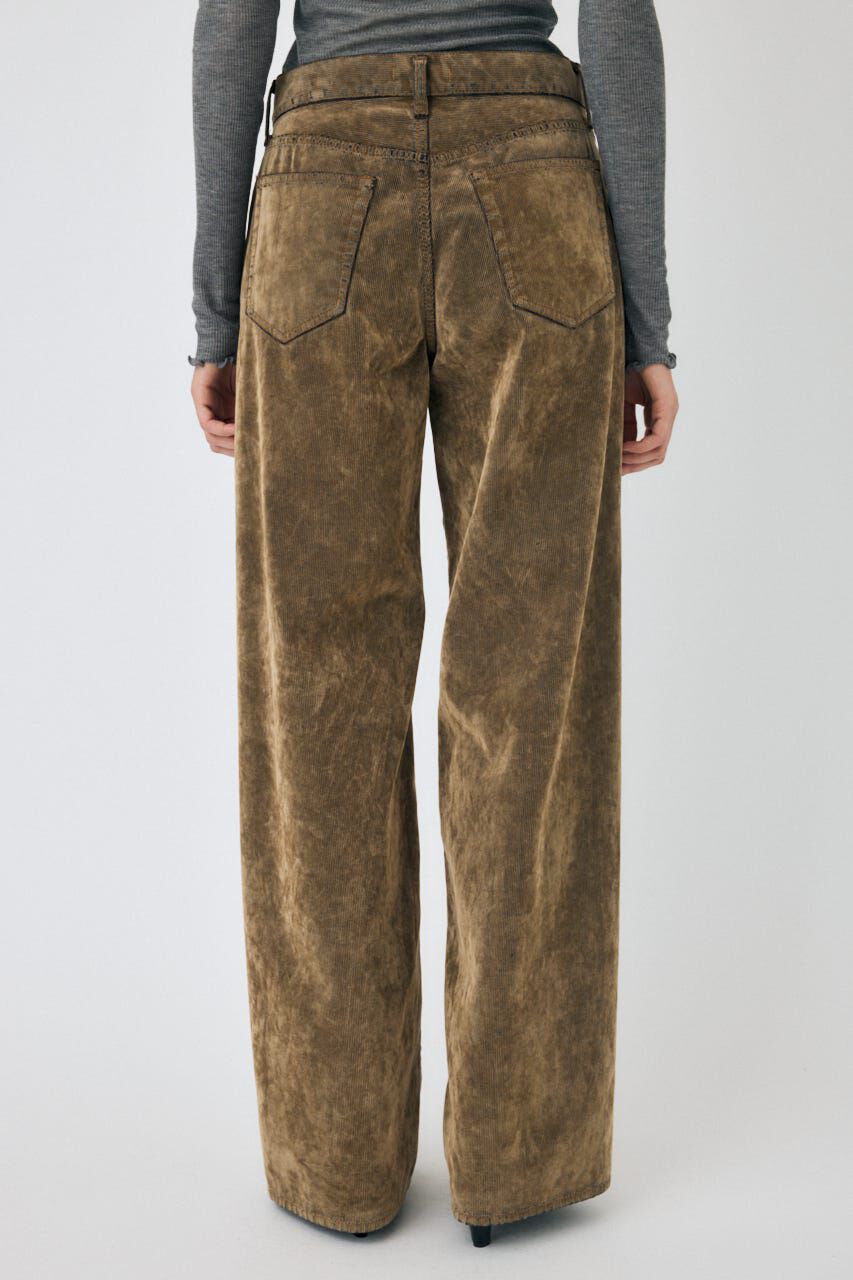 MOUSSY「MIDRISE CORDUROY バギー」|デニム|