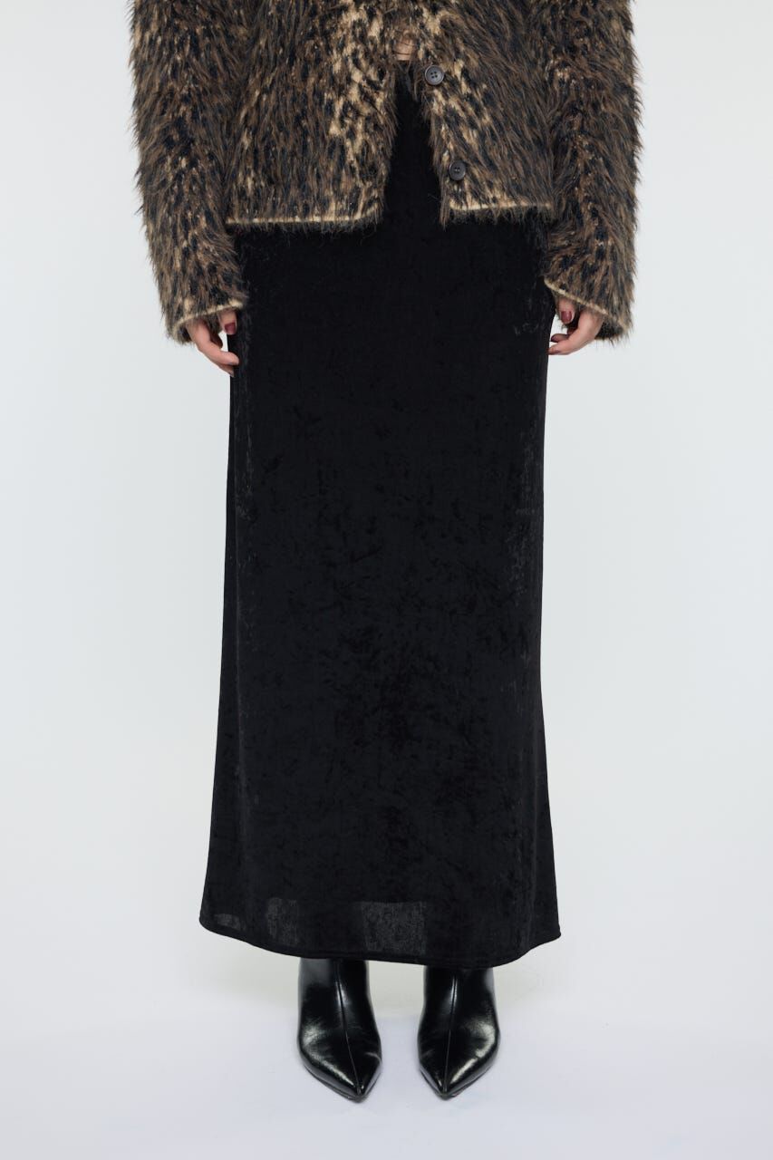 MOUSSY「VELVET MERMAID スカート」|スカート|BLK