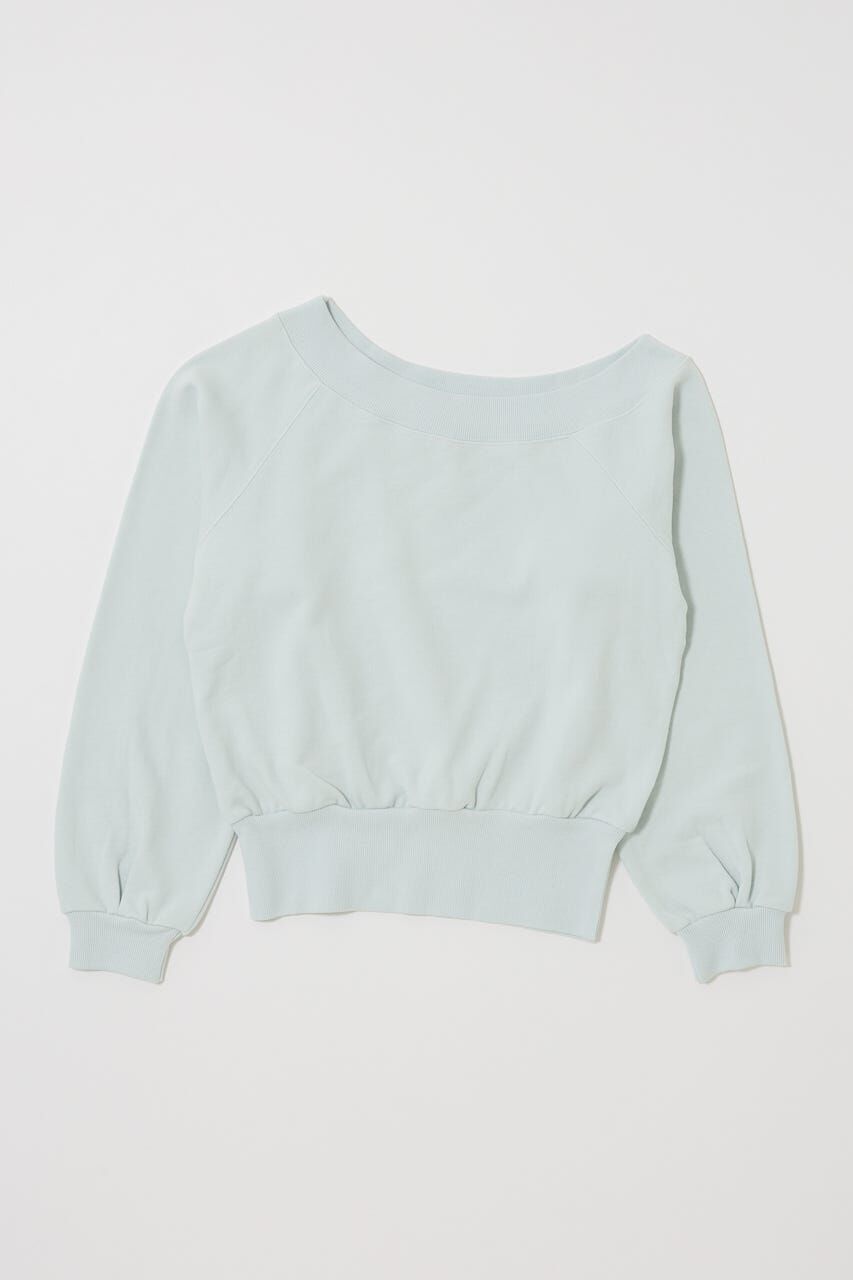 MOUSSY「SIDE SLIT OFF SHOULDER スウェット」|パーカー|