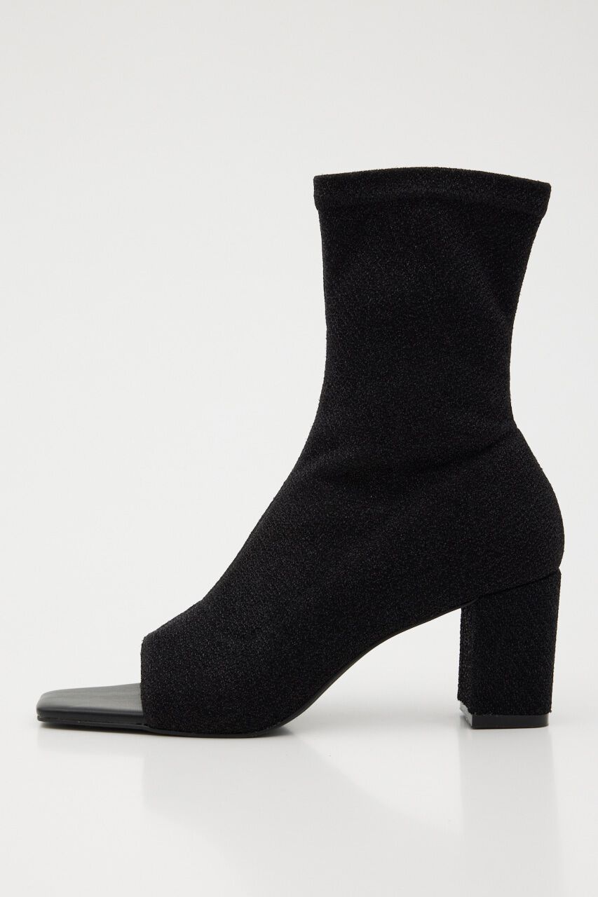 rienda「ストレッチトングショートブーツ」|その他|BLK