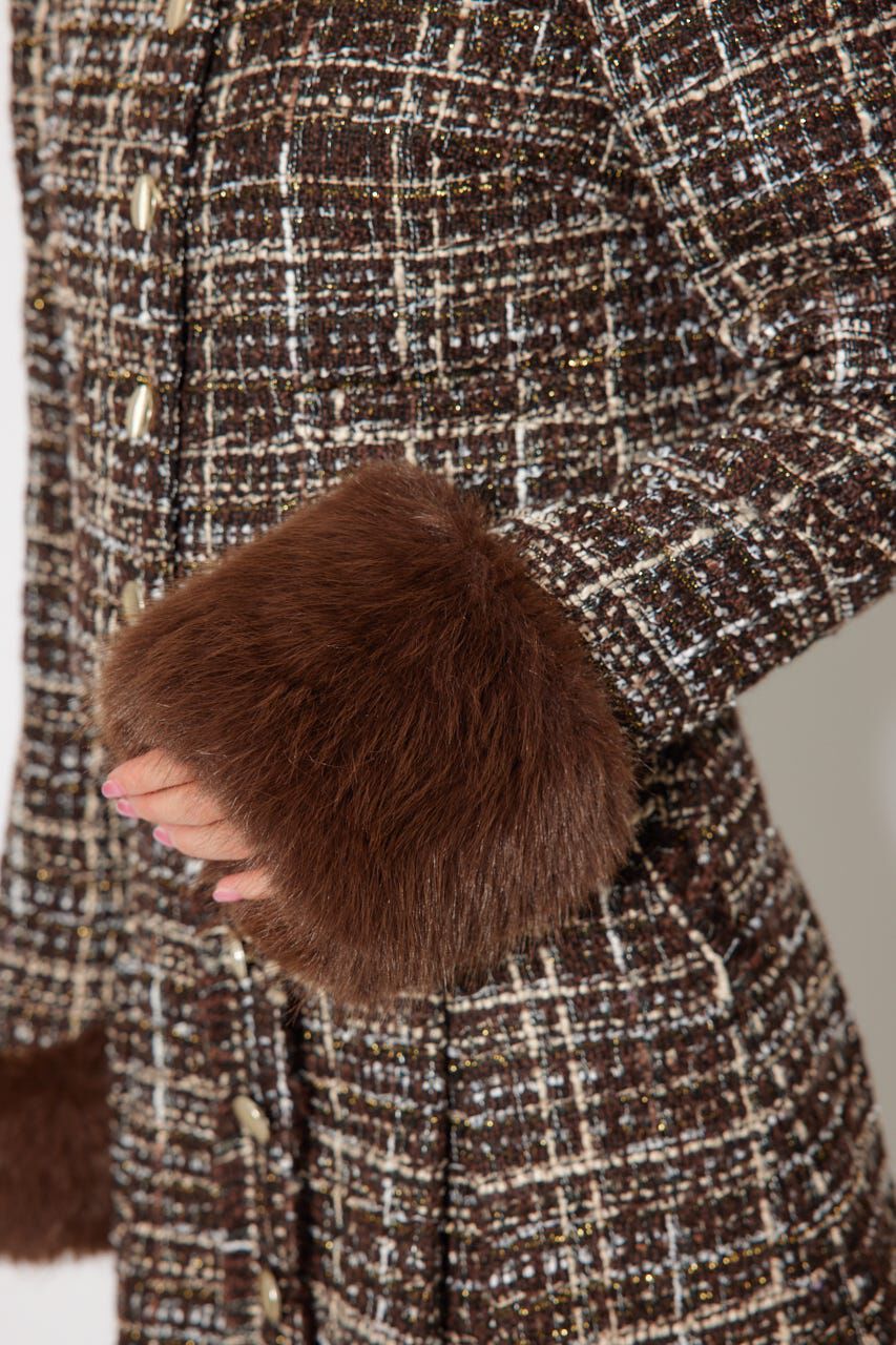 rienda「2WAYツイードショートジャケット」|その他|