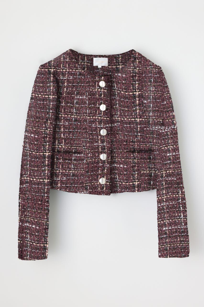 rienda「2WAYツイードショートジャケット」|その他|