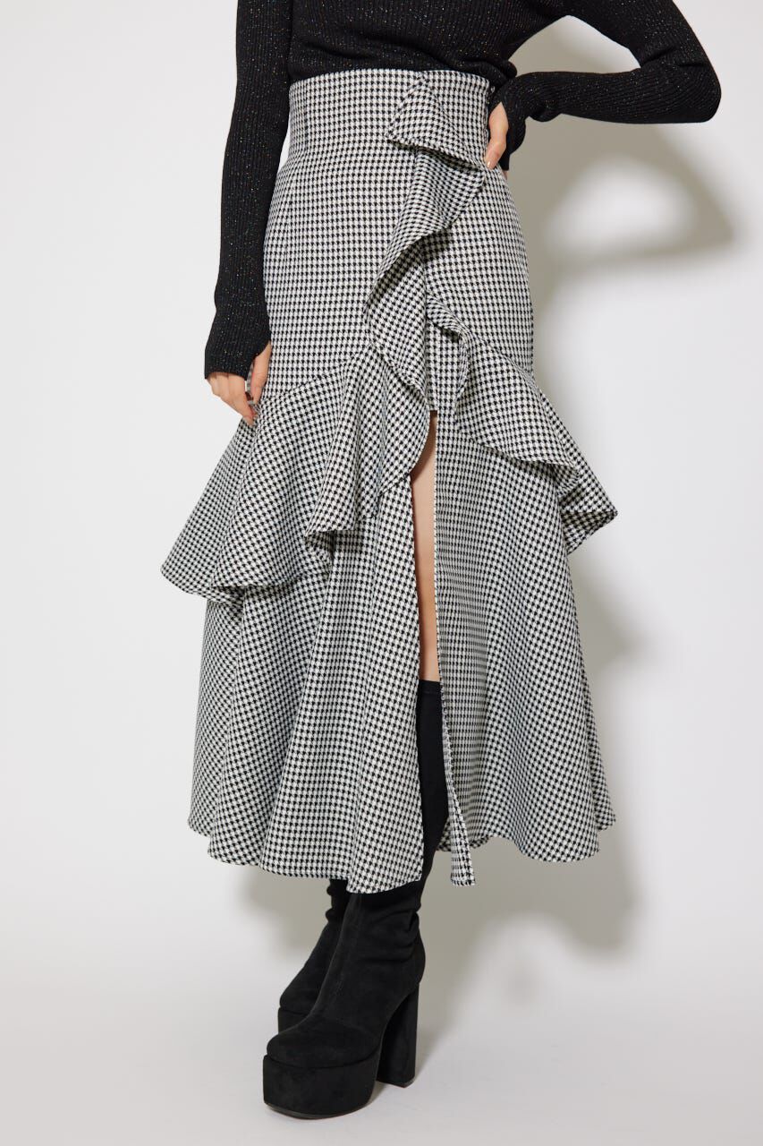 rienda「フリルスリットハイウエストスコートショートパンツ」|その他|