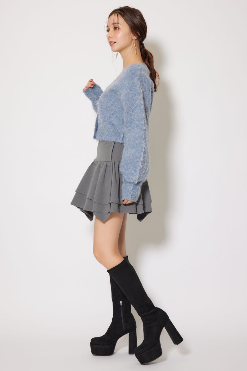 rienda「W faceシャギーニットカーディガン」|カーディガン|