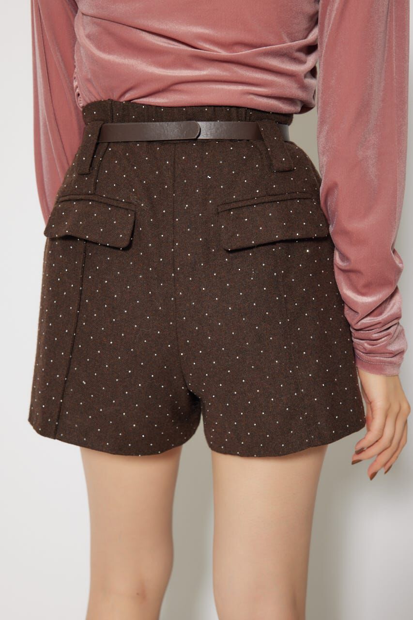 rienda「ベルト付きピンタックショートパンツ」|その他|