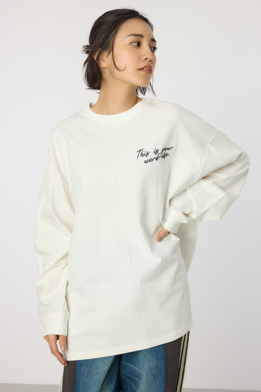 RODEO CROWNS「BACK SKETCH LOGO ロングTシャツ」|Tシャツ・カットソー|O/WHT1