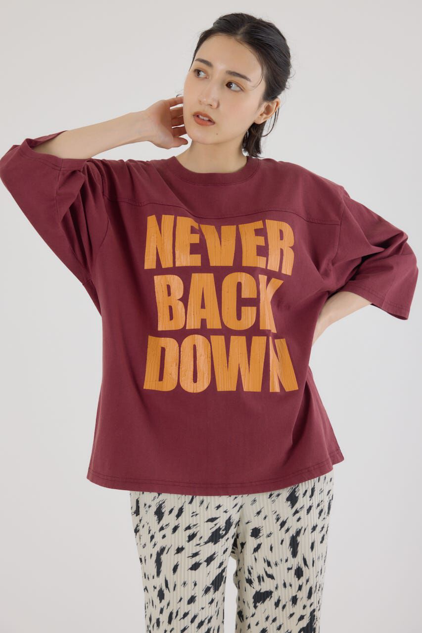 RODEO CROWNS「メッセージ5分袖Tシャツ」|Tシャツ・カットソー|