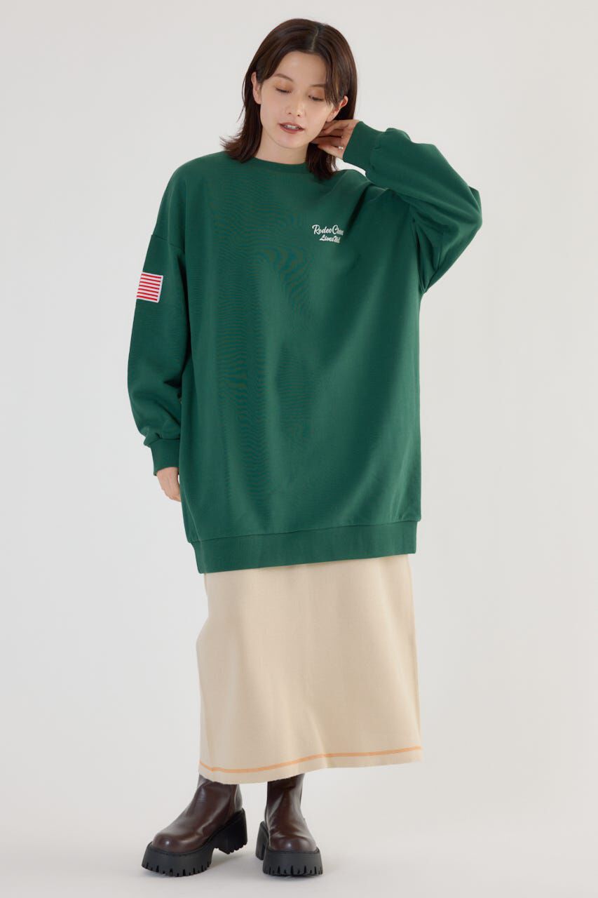 RODEO CROWNS「バンダナパッチスウェットワンピース」|ワンピース|D/GRN3