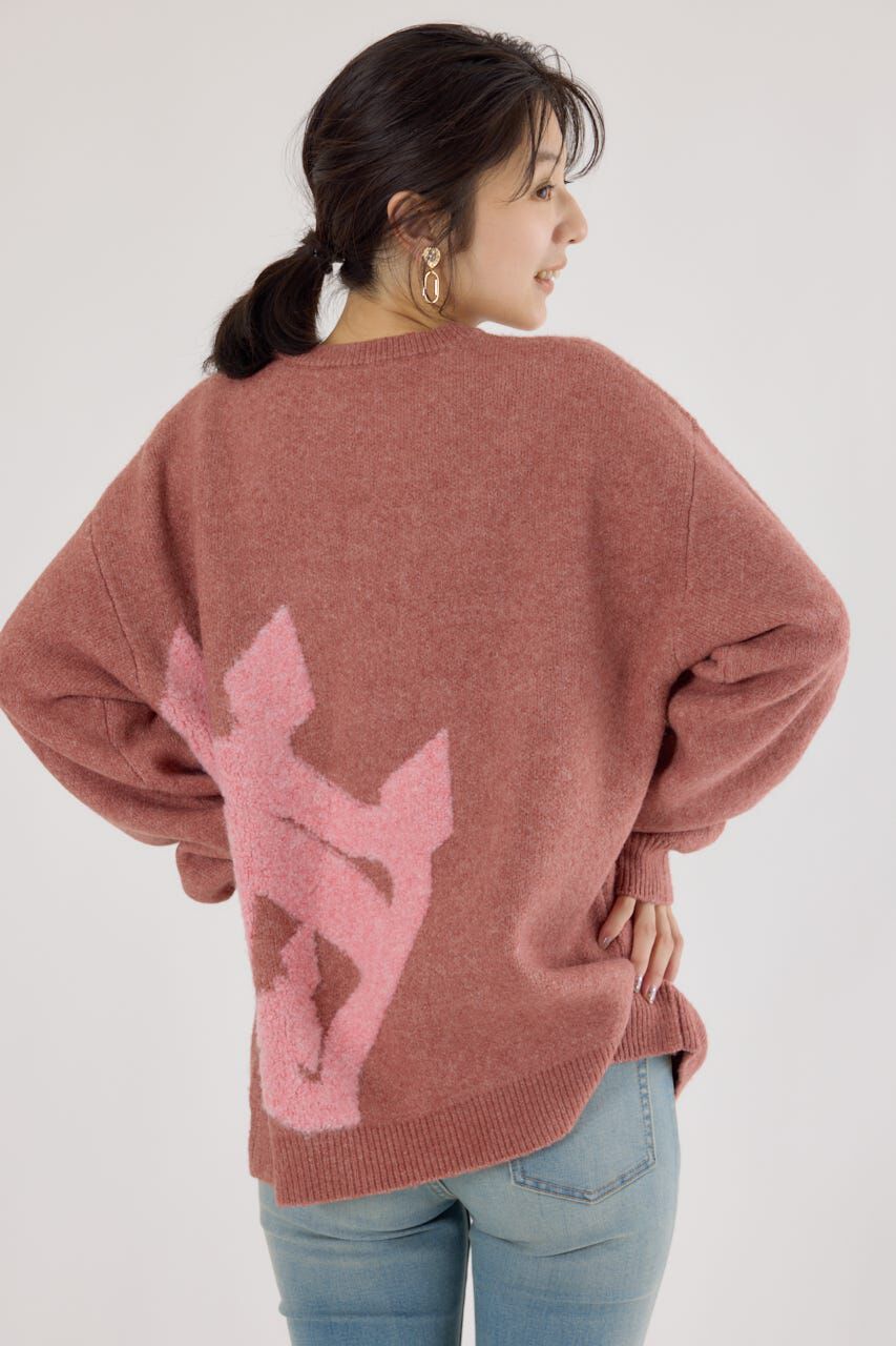 RODEO CROWNS「ビッグクラウンニットトップス」|ニット・セーター|L/PNK1