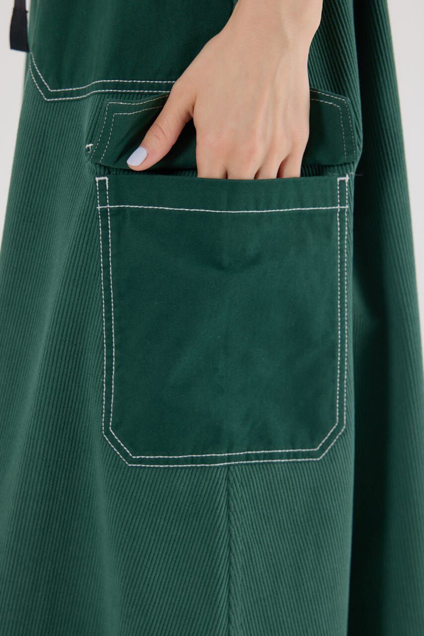 RODEO CROWNS「テープベルト異素材切替カーゴスカート」|スカート|