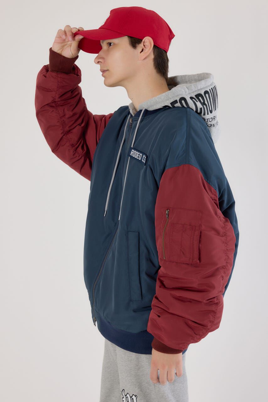 RODEO CROWNS「フーディーMA-1」|ブルゾン・スタジャン|