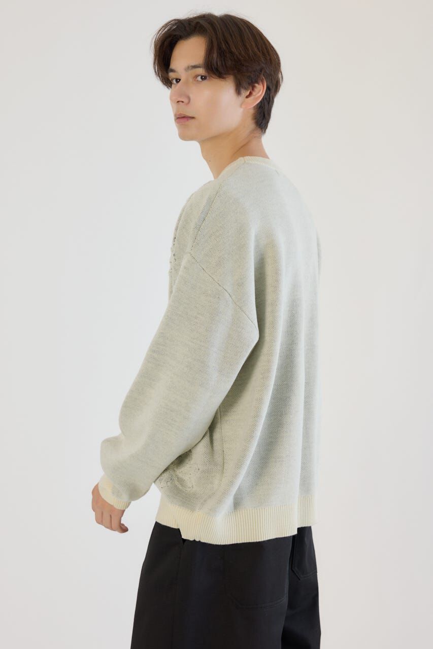 RODEO CROWNS「レタリングフラワーパイルニット」|ニット・セーター|