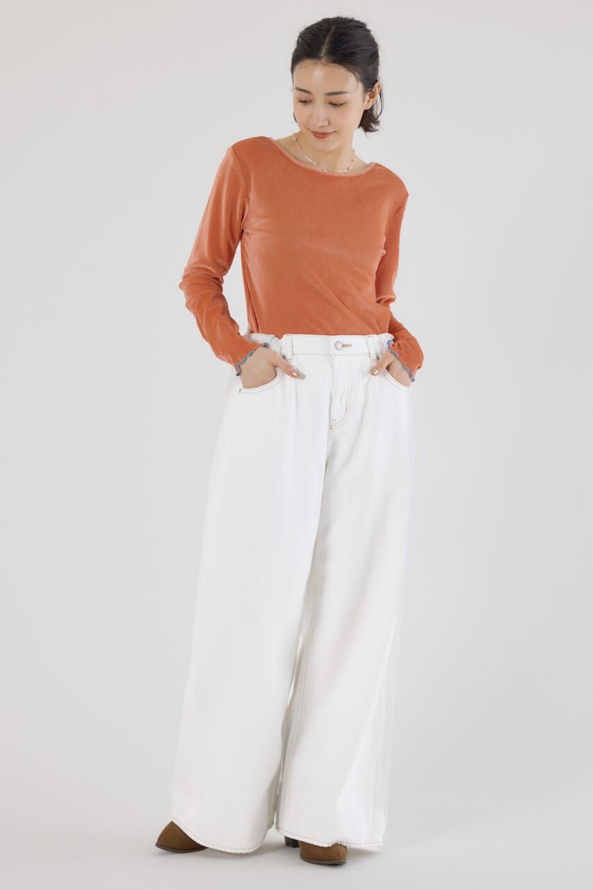 RODEO CROWNS「ビッグリボンデニムパンツ」|デニム|