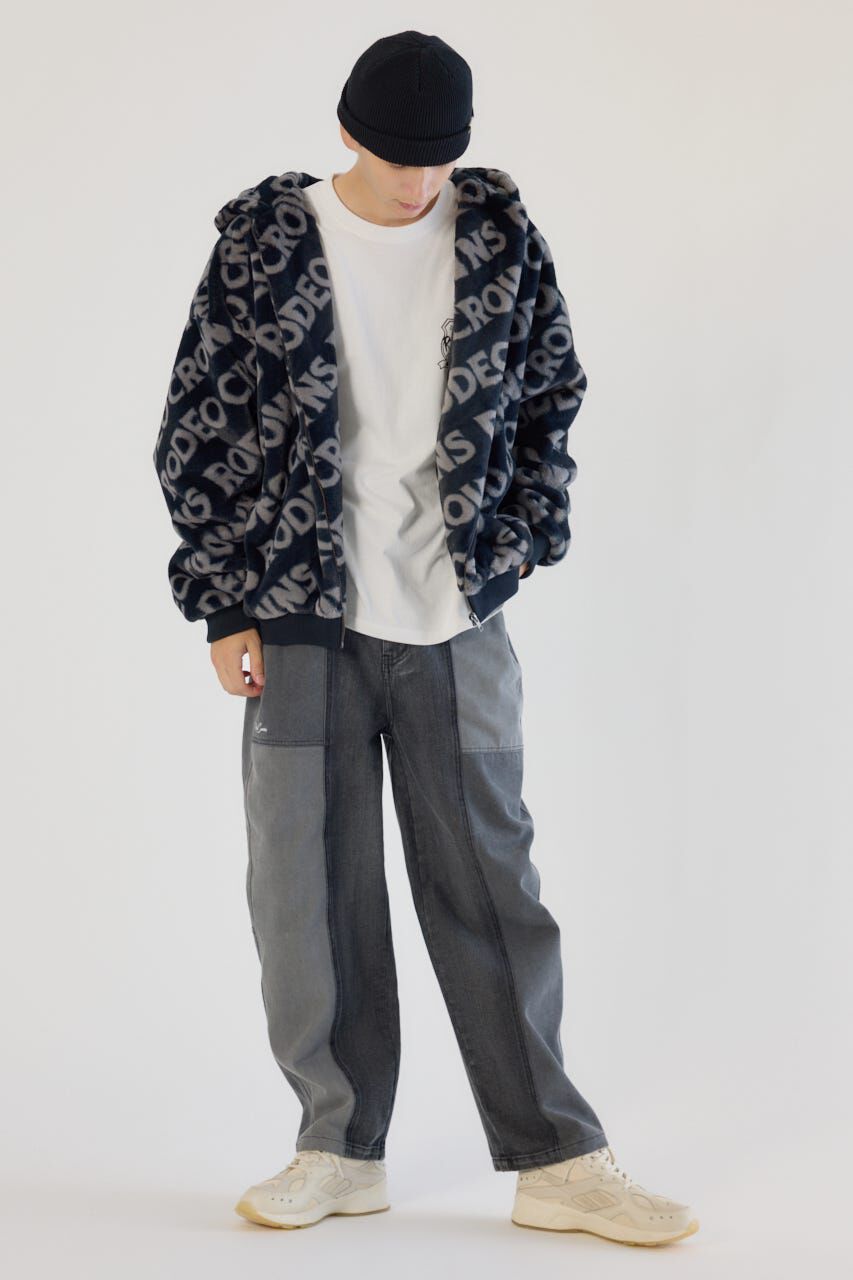 RODEO CROWNS「オールオーバーロゴファーブルゾン」|ブルゾン・スタジャン|