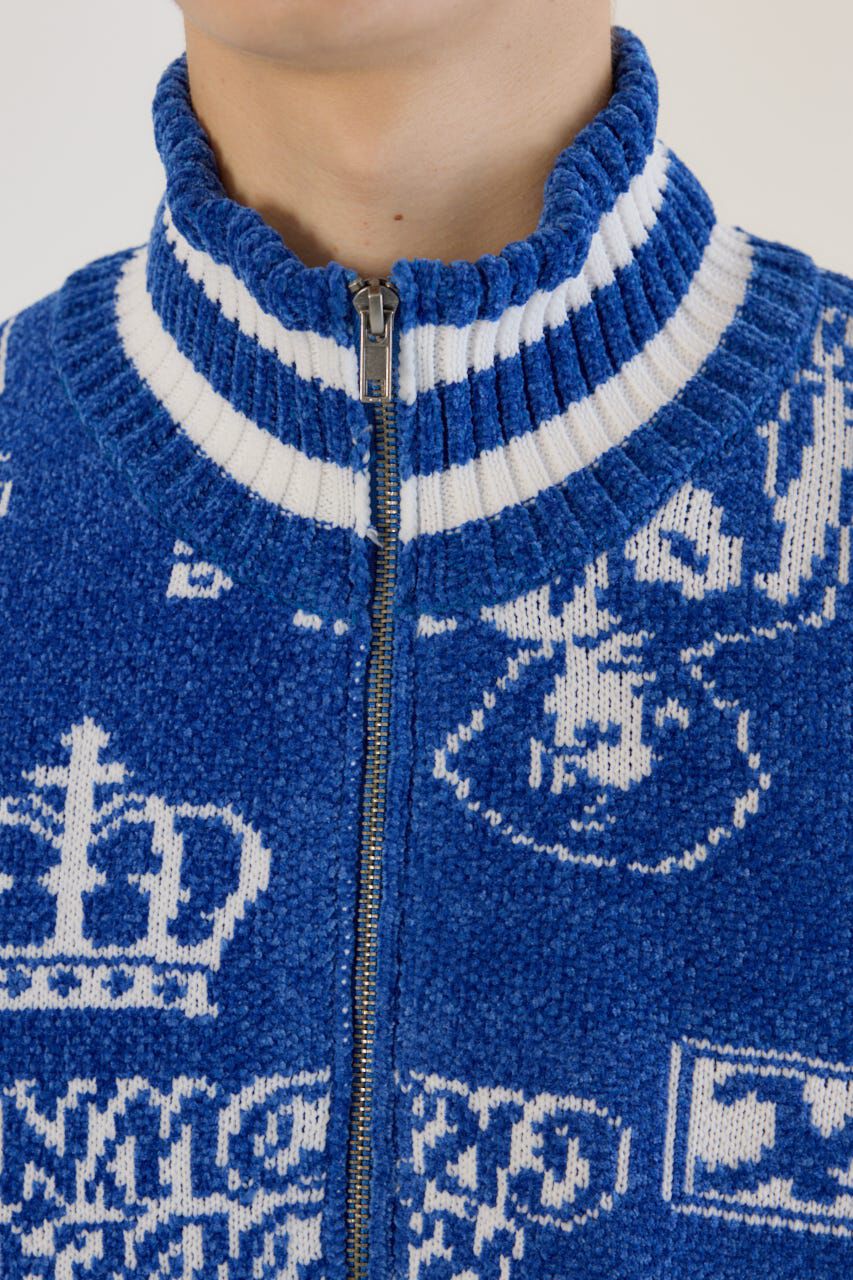 RODEO CROWNS「グラフィティーニットスタジャン」|ブルゾン・スタジャン|