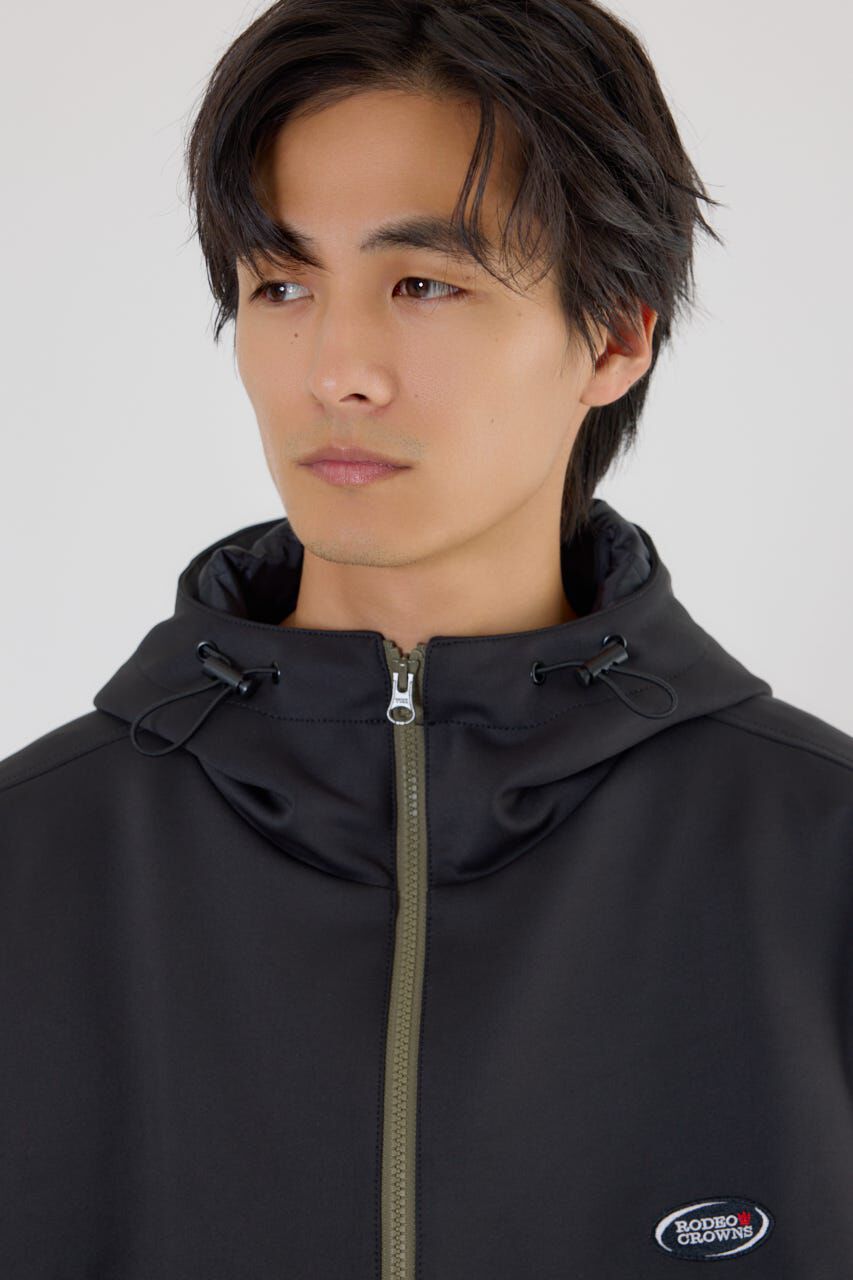 RODEO CROWNS「バイカラーフーデッドブルゾン」|ブルゾン・スタジャン|