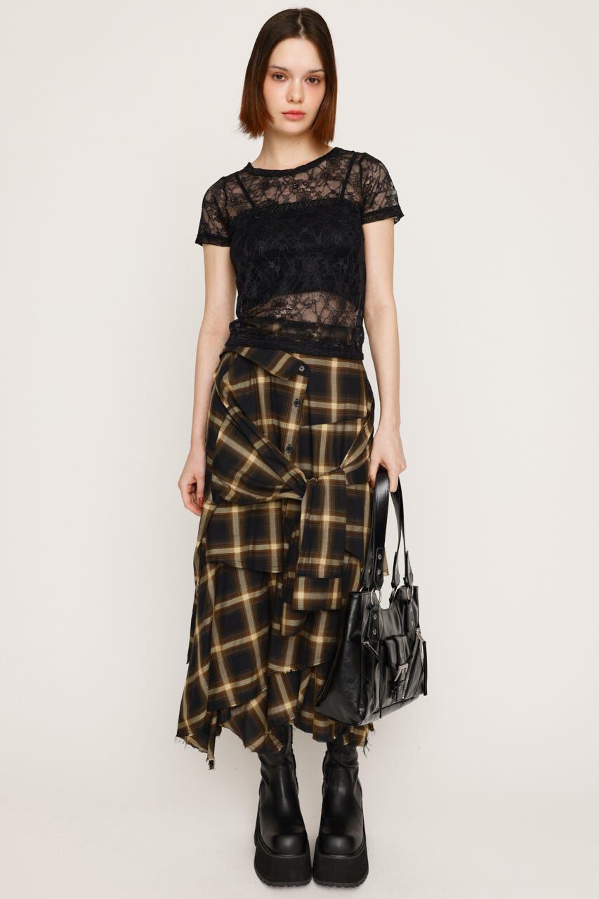 SLY「CUT LACE EMBROIDERY Tシャツ」|Tシャツ・カットソー|