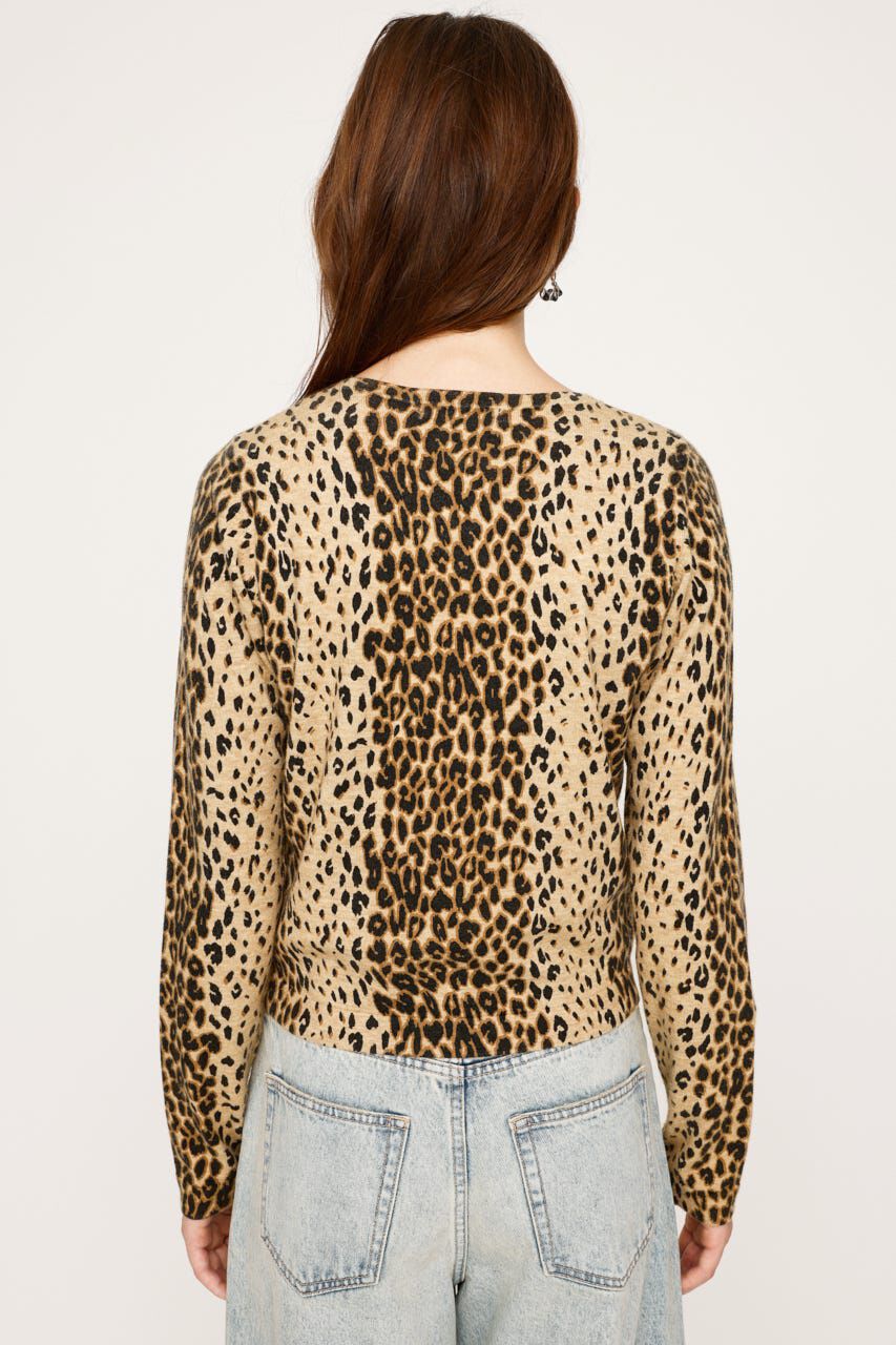SLY「COMPACT LEOPARD カーディガン」|カーディガン|