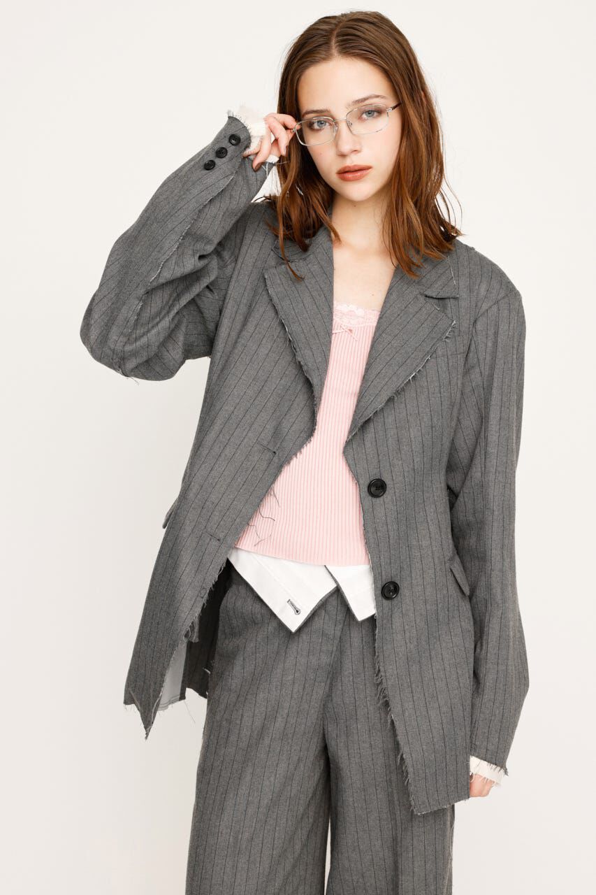 SLY「WAIST SHAPE CUT OUT ジャケット」|その他|M/GRY7