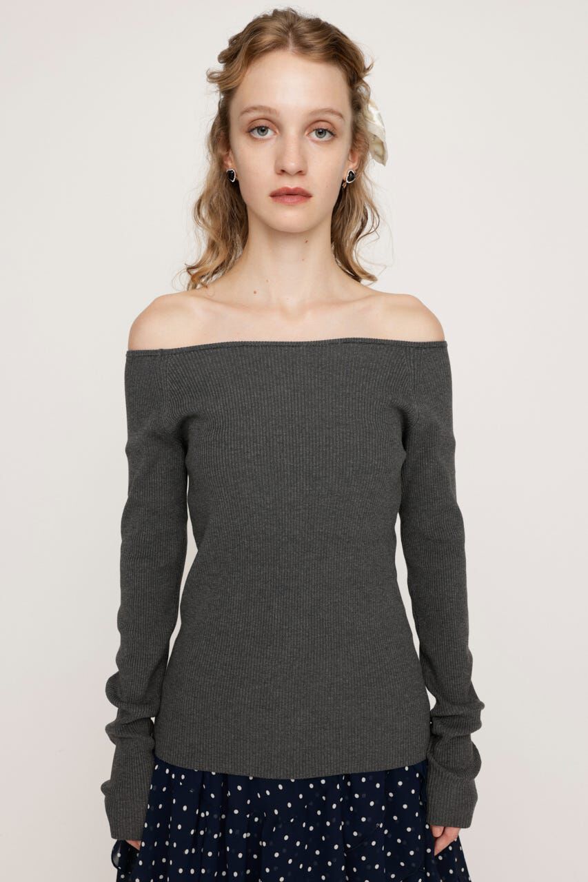 SLY「HG OFFSHOULDER トップス」|ニット・セーター|