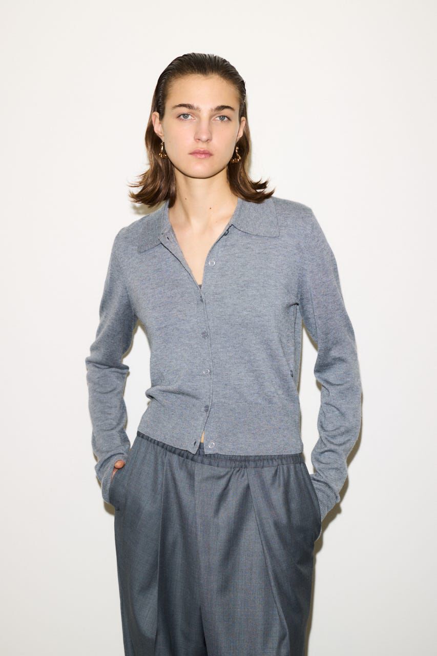 SLY「KNIT POLO 2WAY HG カーディガン」|カーディガン|