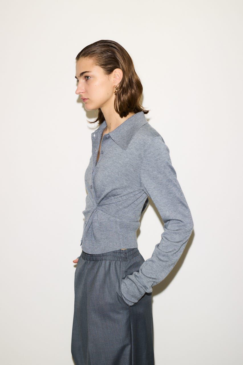 SLY「KNIT POLO 2WAY HG カーディガン」|カーディガン|