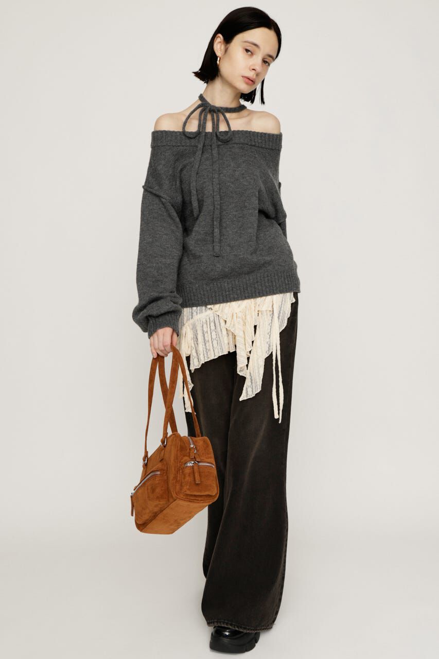 SLY「2WAY SHOULDER KNIT トップス」|ニット・セーター|