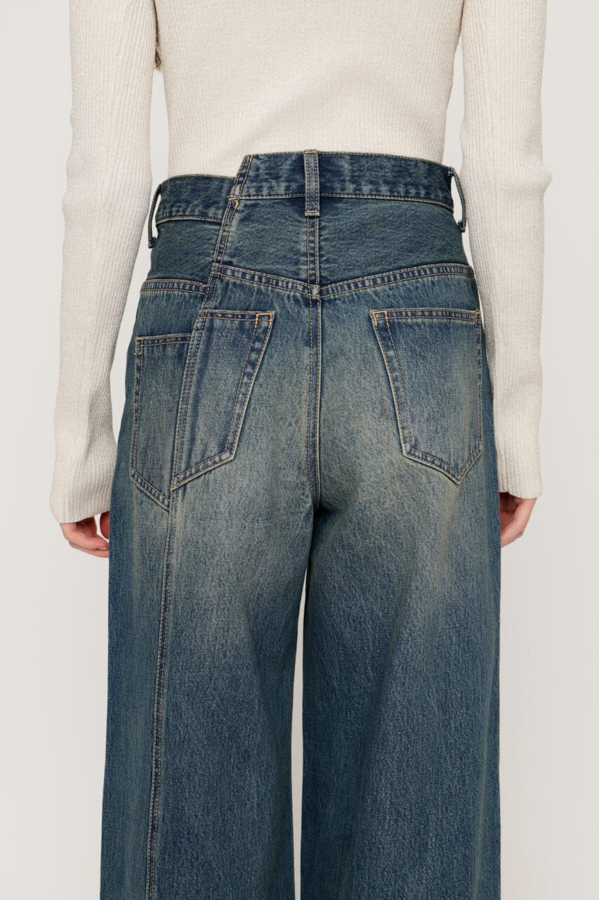 SLY「J／W SWITCHING STRAIGHT パンツ」|デニム|