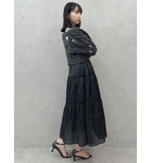 dazzlin「スリットケーブルニットカーディガン」|カーディガン|