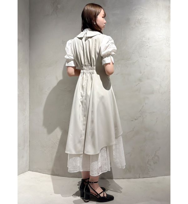 dazzlin「ペプラムタックボウタイブラウス」|シャツ・ブラウス|