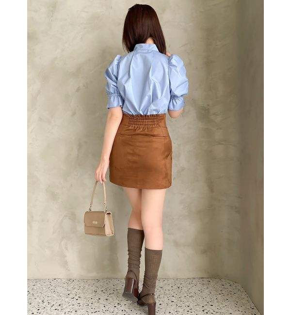 dazzlin「ペプラムタックボウタイブラウス」|シャツ・ブラウス|