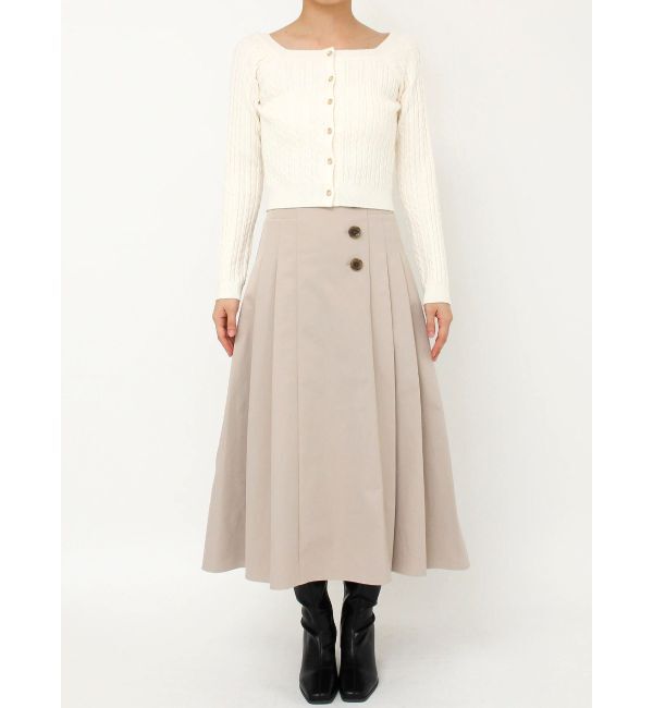 dazzlin「ミニケーブルスクエアニットトップス」|ニット・セーター|