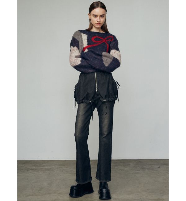 EMODA「ショートルーズジャガードニット」|ニット・セーター|