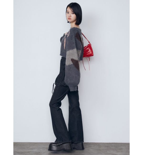 EMODA「ショートルーズジャガードニット」|ニット・セーター|