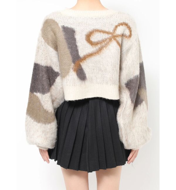 EMODA「ショートルーズジャガードニット」|ニット・セーター|