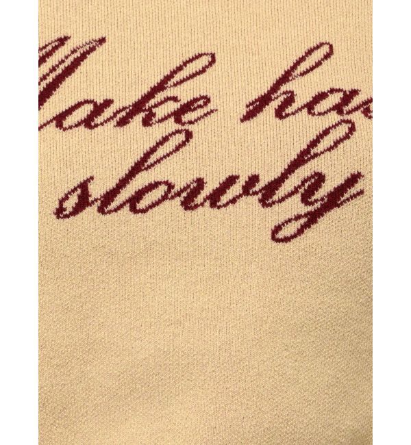 EMODA「フロントロゴクロップニット」|ニット・セーター|