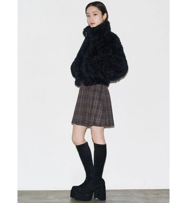 EMODA「シングルミニボアブルゾン」|ブルゾン・スタジャン|