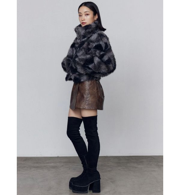 EMODA「シングルミニボアブルゾン」|ブルゾン・スタジャン|