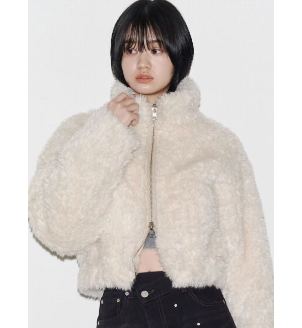 EMODA「シングルミニボアブルゾン」|ブルゾン・スタジャン|