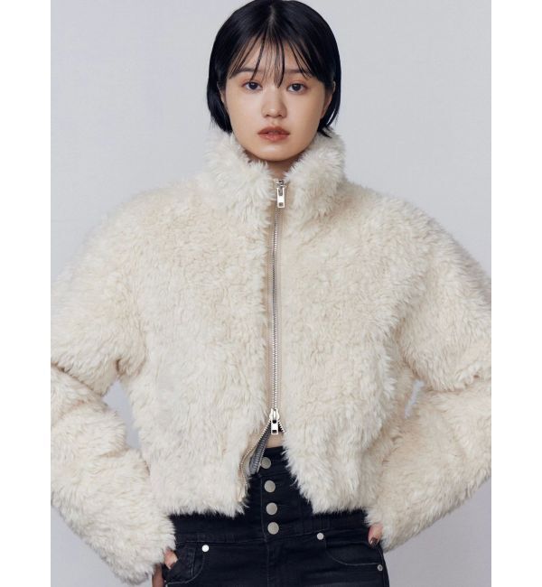 EMODA「シングルミニボアブルゾン」|ブルゾン・スタジャン|