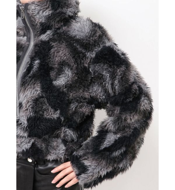 EMODA「シングルミニボアブルゾン」|ブルゾン・スタジャン|