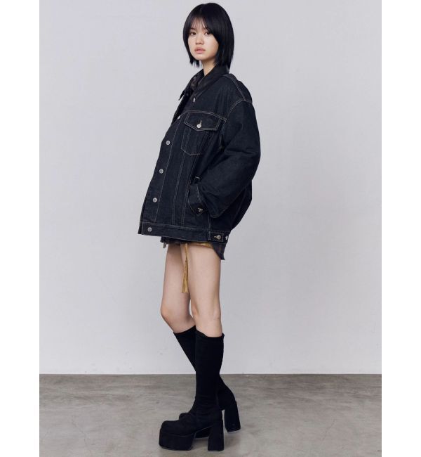 EMODA「ワイドオーバーデニムブルゾン」|ブルゾン・スタジャン|