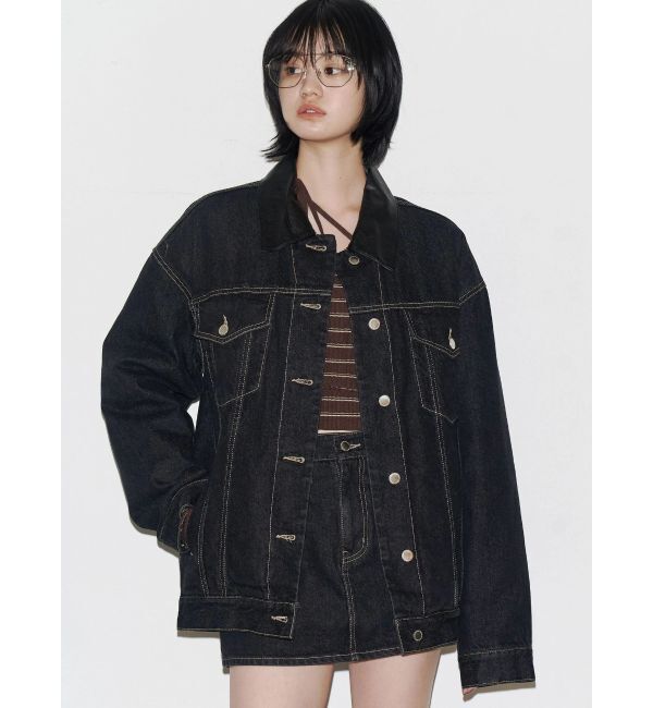 EMODA「ワイドオーバーデニムブルゾン」|ブルゾン・スタジャン|