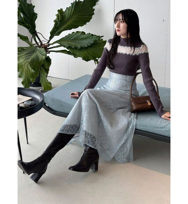 MERCURYDUO「レースカッティングニット」|ニット・セーター|