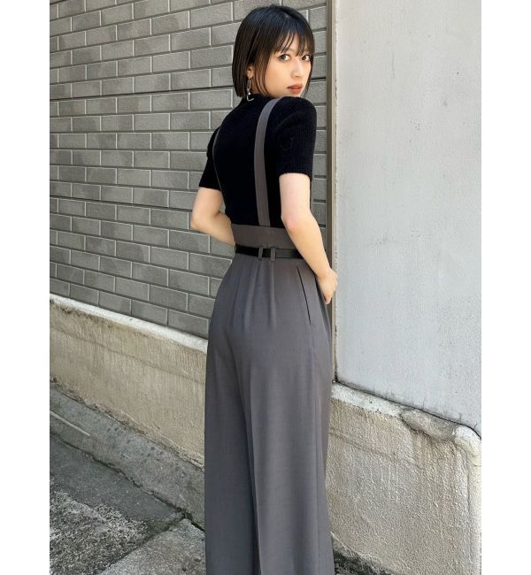 MURUA「フェイクレザーベルトサスペンダーパンツ【セット販売対象】」|その他|