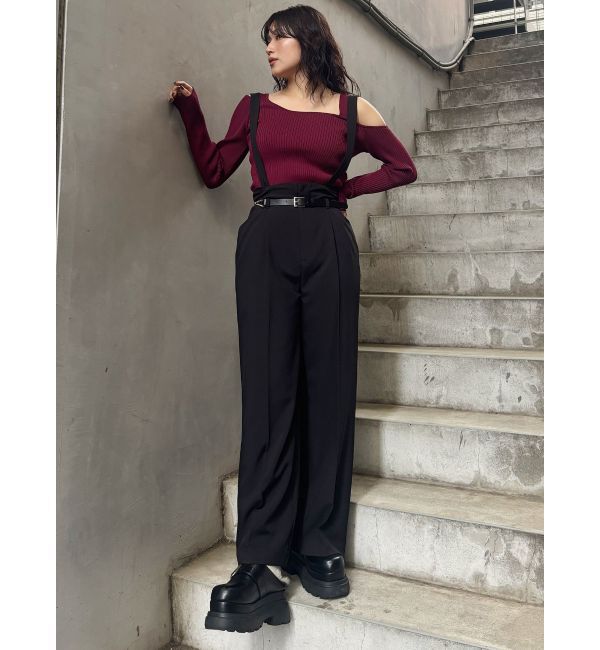 MURUA「チェーンベルトサスペンダーパンツ」|その他|