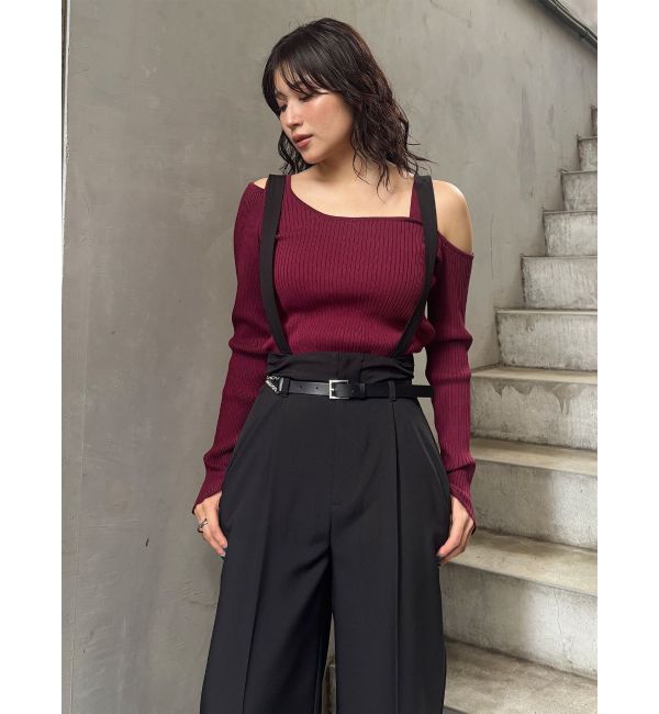 MURUA「チェーンベルトサスペンダーパンツ」|その他|