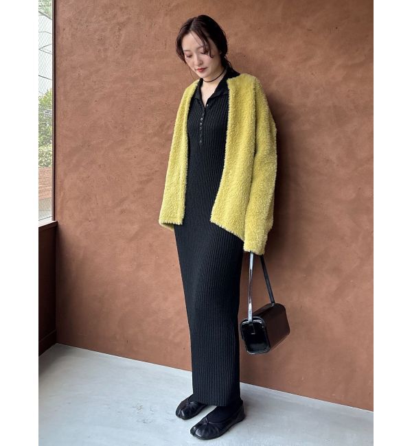 LAGUNAMOON「【REVIVAL】ミニシャギーセッケツニットカーデ」|カーディガン|