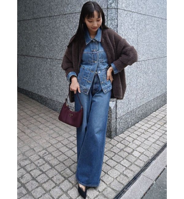 LAGUNAMOON「【REVIVAL】ミニシャギーセッケツニットカーデ」|カーディガン|